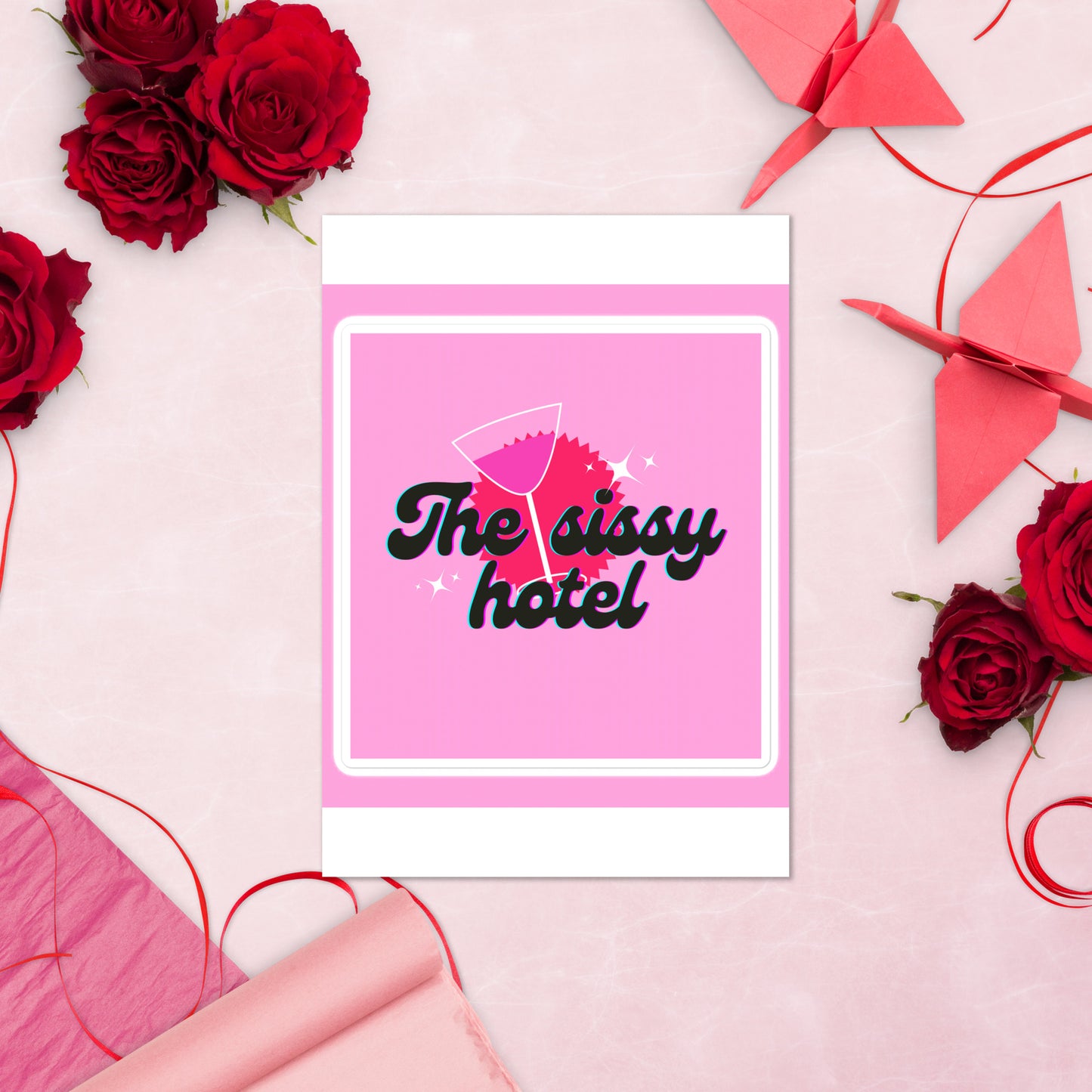 Sissy hotel Sticker sheet