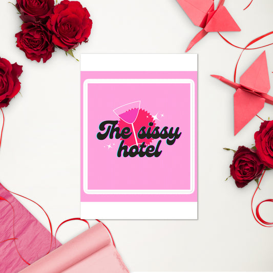 Sissy hotel Sticker sheet