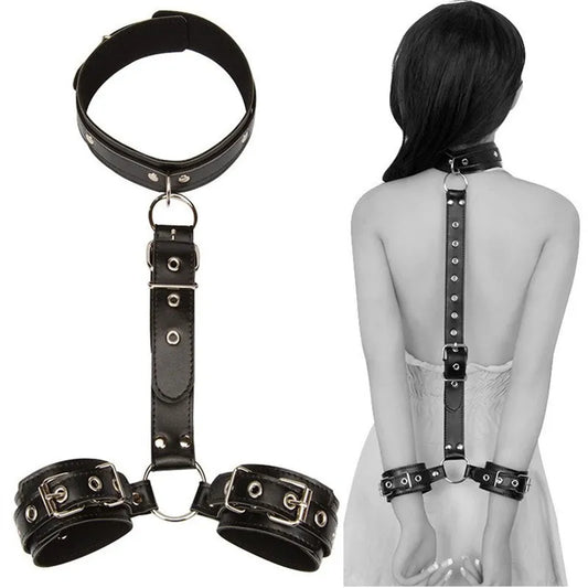 Sexy Handcuffs Collar Adult Games Fetish Flirting Bdsm Sex Bondage Rope Slave Sex Toys For Woman Couples Gay Erotic Accessories